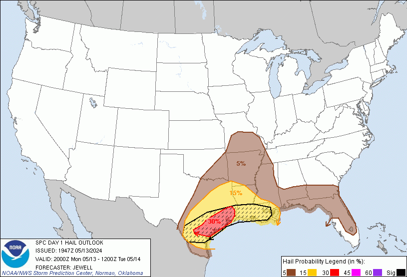 United States Hail Outlook
