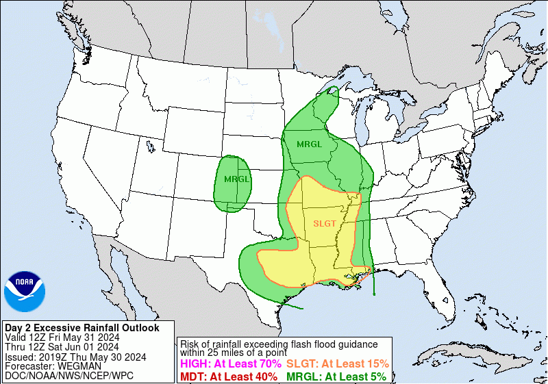 United States Day 2 Excessive Rainfall Outlook